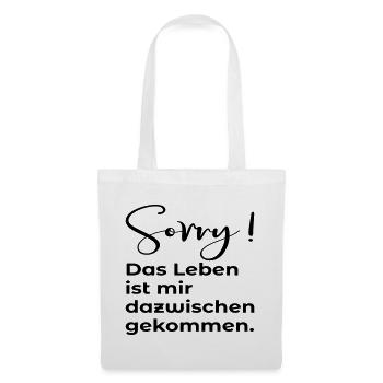 AUSREDE - ZEITMANAGEMENT - Stoffbeutel - Weiß - Vorne