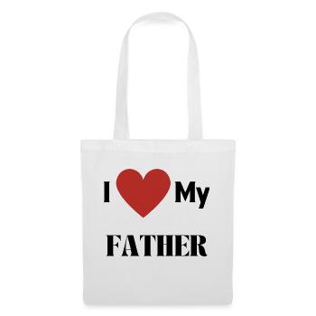 ICH LIEBE MEINEN VATER - Stoffbeutel - Weiß - Vorne