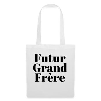 Futur grand frère - annonce futur grand frère - Sac en tissu - blanc - Devant