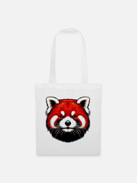 Kleiner Panda - Stoffbeutel - Weiß