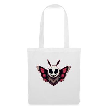 Papillon de nuit maléfique - Cryptide de papillon de nuit - Sac en tissu - blanc - Devant