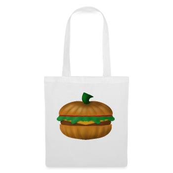 Burger citrouille - Sac en tissu - blanc - Devant