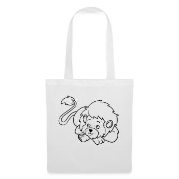 🦁 Cute lion for creative minds & little artists - Tote Bag - white - Front
