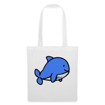 Baby Whale Comic - Tote Bag - white - Front