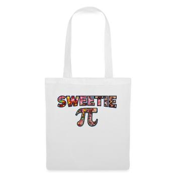 Candy-Filled sweetie pie design nerd valentine - Tote Bag - white - Front
