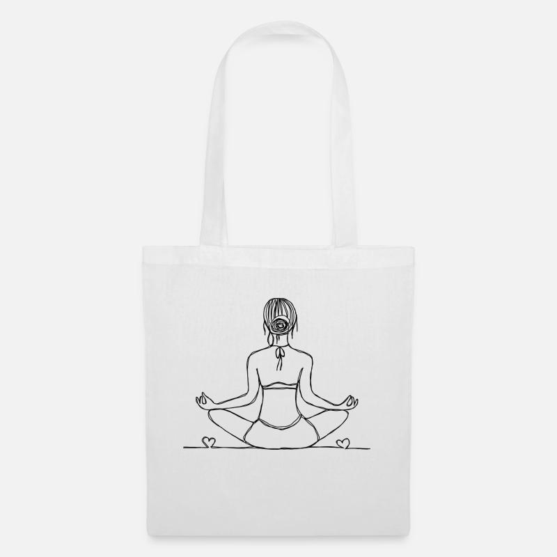Yogagirl - Stoffbeutel - Weiß