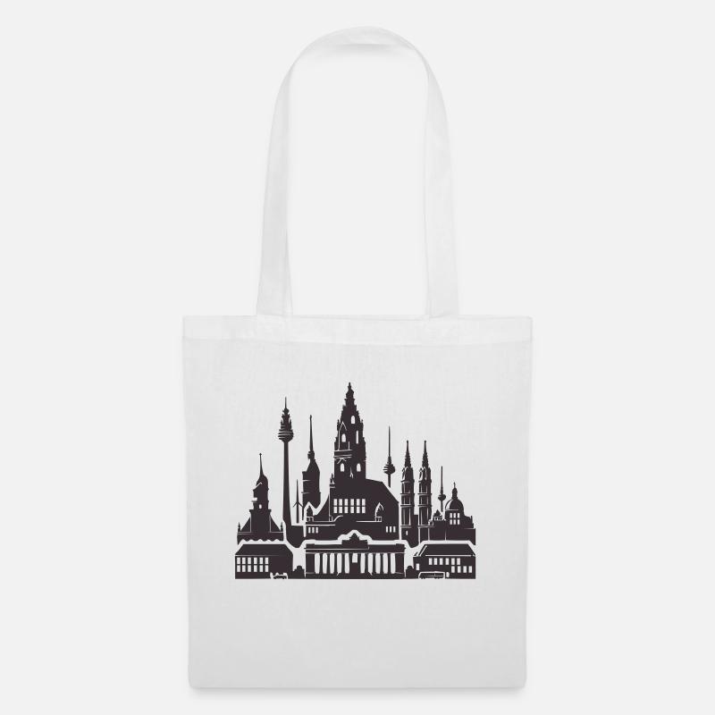 Leipzig Skyline - Stoffbeutel - Weiß