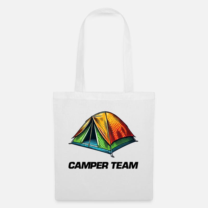 zelt camper - Stoffbeutel - Weiß