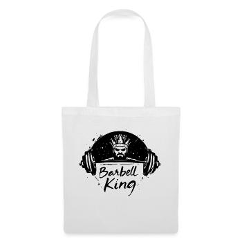 Roi des haltères dessiné - Sac en tissu - blanc - Devant