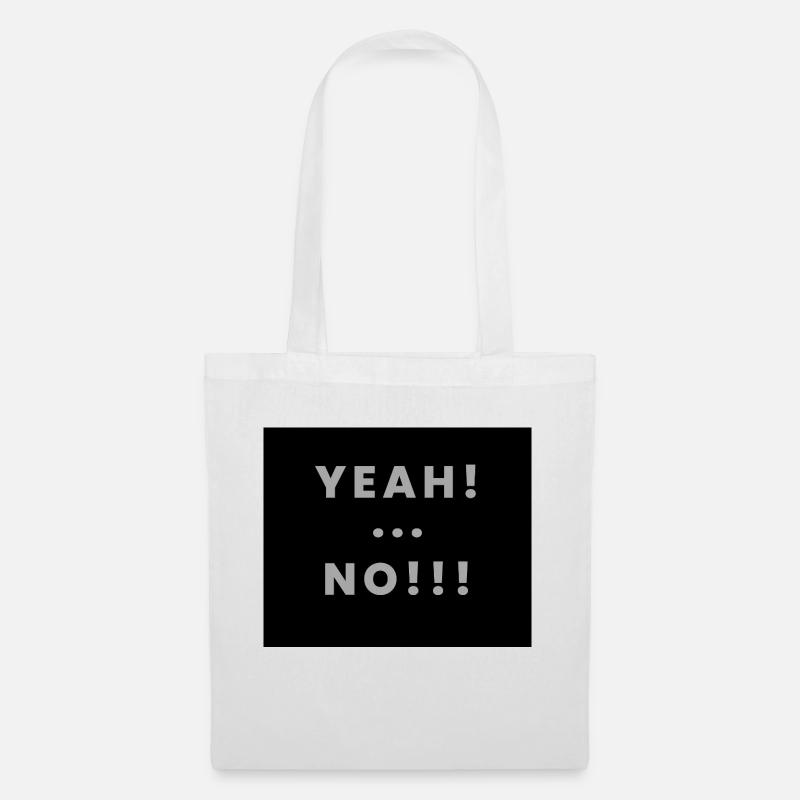 yeah no - Sac en tissu - blanc