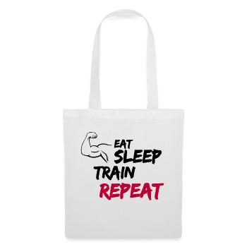 Eat Sleep Train Repeat - Tote Bag - white - Front