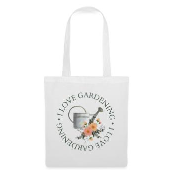 I love gardening! - Stoffbeutel - Weiß - Vorne