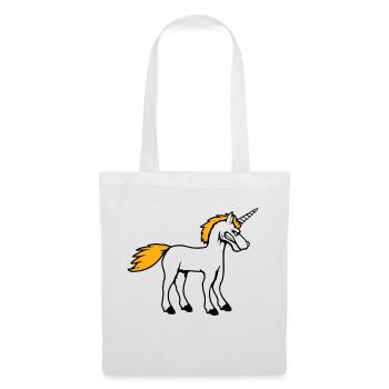 Unicorn Evil Angry Attack Teeth Grinding Sour - Tote Bag - white - Front