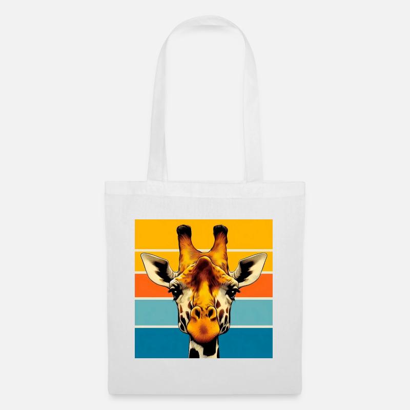 Giraffe - Stoffbeutel - Weiß