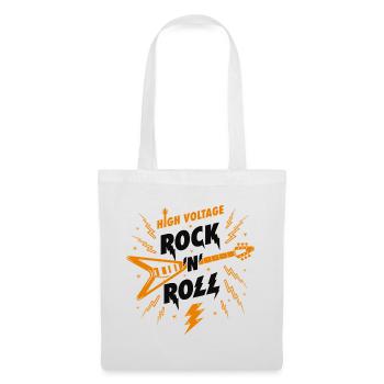 Hochspannungs-Rock'n'Roll-Gitarre - Stoffbeutel - Weiß - Vorne