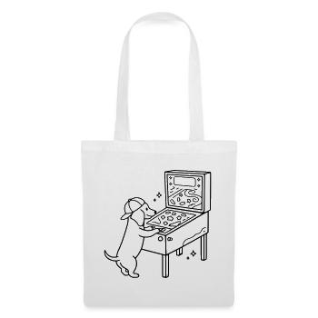 Pinball Pinball Dachshund Dog Kids - Tote Bag - white - Front