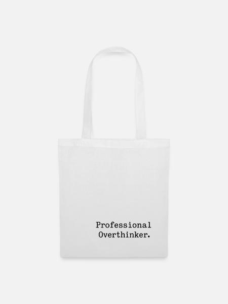 Professional OVERTHINKER Minimalist - Stoffbeutel - Weiß