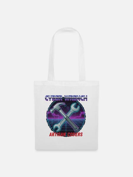 Retro Wave Craft - Stoffbeutel - Weiß