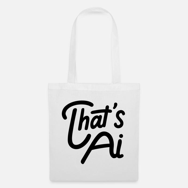 That's AI Handwritten Typography - Tote Bag - white