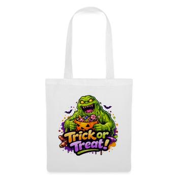 schleimmonster-trick-or-treat - Stoffbeutel - Weiß - Vorne