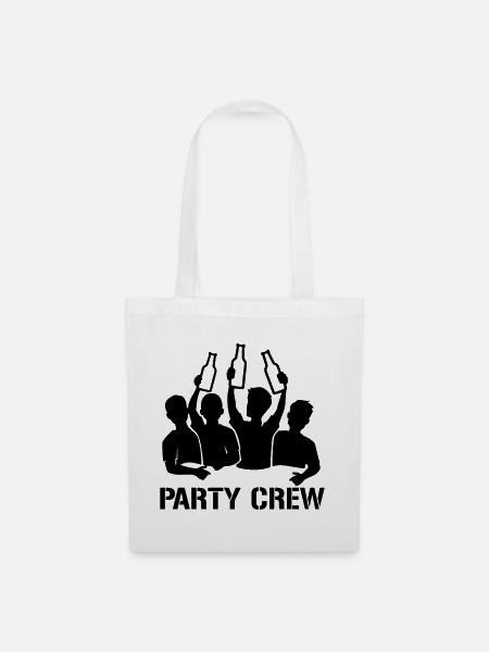 Party Crew - Stoffbeutel - Weiß