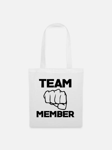Team Member - Stoffbeutel - Weiß