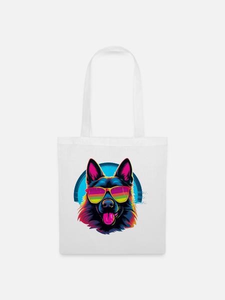 Schäferhund LGBTQ+ - Stoffbeutel - Weiß