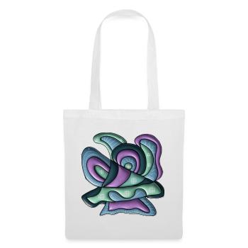 Colour Swirls Abstract Waves - Tote Bag - white - Front