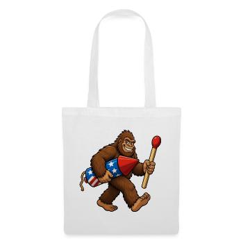 Bigfoot 4th of July Firecrackers for Men - Tote Bag - white - Front