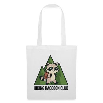 Raton laveur errant dans la forêt - Sac en tissu - blanc - Devant