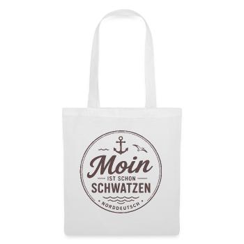 Norddeutscher Küstenhumor - Stoffbeutel - Weiß - Vorne