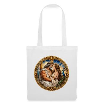 Zeus und Hera - Stoffbeutel - Weiß - Vorne
