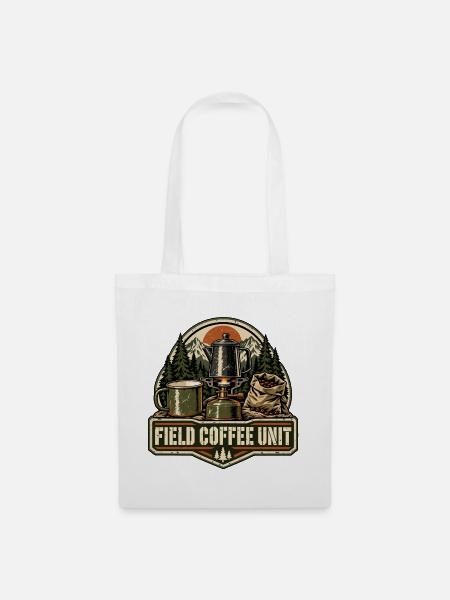 Field Coffee Unit – Retro-Campingkaffee - Stoffbeutel - Weiß