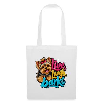 Yorkshire Terrier - Stoffbeutel - Weiß - Vorne