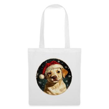 Border Collie Weihnachten - Stoffbeutel - Weiß - Vorne
