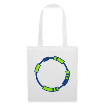 Plasmid DNA Genetik Logo - Stoffbeutel - Weiß - Vorne