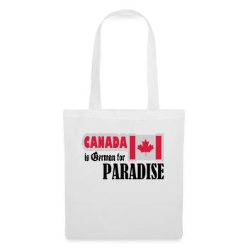 canada est allemand pour le paradis - Sac en tissu - blanc - Devant