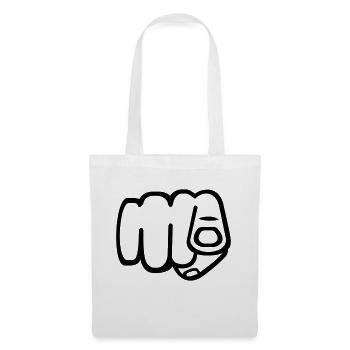 Toi - doigt - Sac en tissu - blanc - Devant