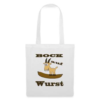 Comic Bock - Bock auf Wurst - Stoffbeutel - Weiß - Vorne