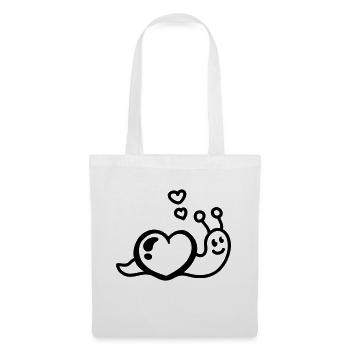 Ver du cœur - Line - Sac en tissu - blanc - Devant