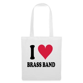 I love Brass Band - Tote Bag - white - Front