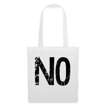 NO - Stoffbeutel - Weiß - Vorne