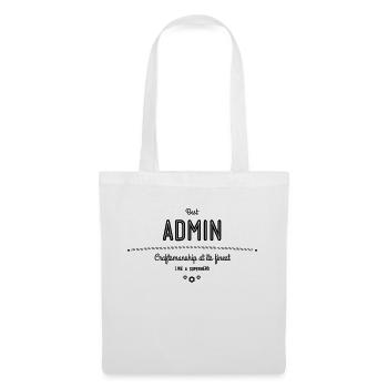 Best Admin - craftsmanship at its finest - Tote Bag - white - Front