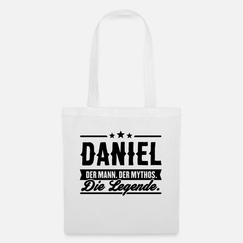 Mann Mythos Legende daniel - Stoffbeutel - Weiß