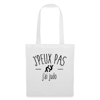 Je peux pas j'ai judo - Sac en tissu - blanc - Devant