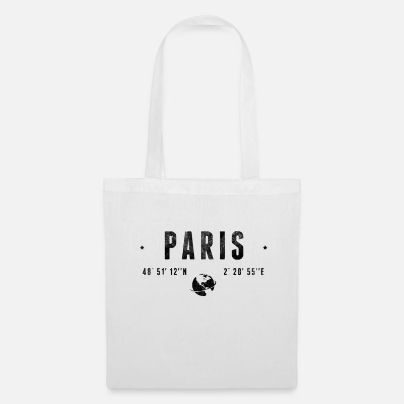 Paris - Stoffbeutel - Weiß