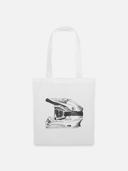 Helmet - Tote Bag - white