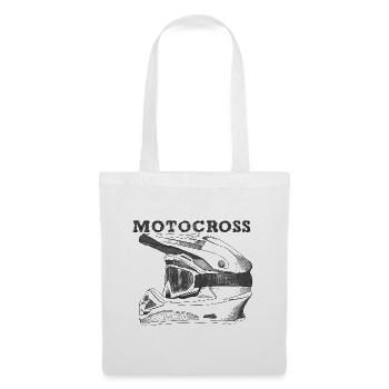 Motocross - Sac en tissu - blanc - Devant