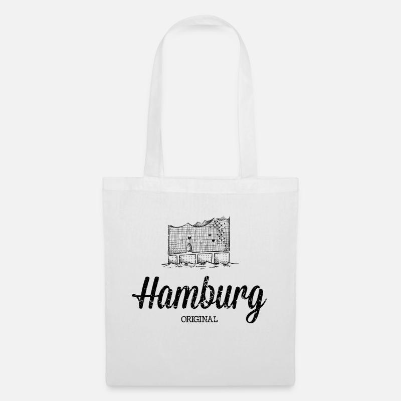 Hamburg Original Elbphilharmonie - Stoffbeutel - Weiß