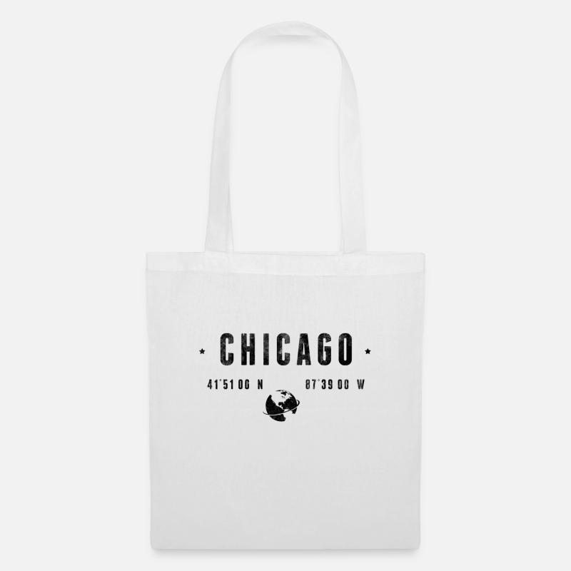 Chicago - Stoffbeutel - Weiß